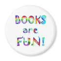 Books are Fun magnets by SchoolAids Books are Fun magnets