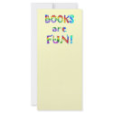 Books are Fun rack cards by SchoolAids Books are Fun rack cards
