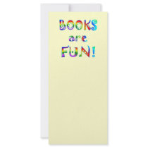 Books are Fun Personalized Rack Card