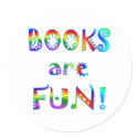 Books are Fun stickers by SchoolAids Books are Fun stickers