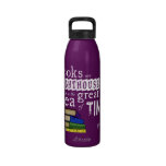 Books are Lighthouses in the Great Sea of Time Reusable Water Bottles