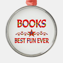 Books Best Fun Ornament