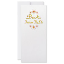Books Brighten My Life rack cards