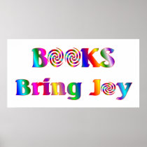 Books Bring Joy Poster - Starting at $11.80