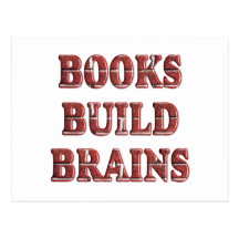 Books Build Brains Post Card