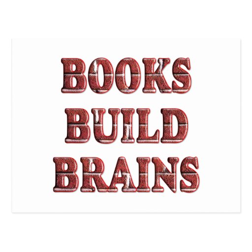 Books Build Brains Post Card