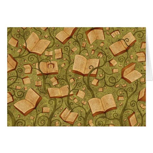 Books (Color 3) Greeting Card