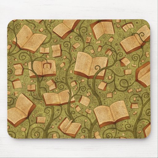 Books (Color 3) Mousepad