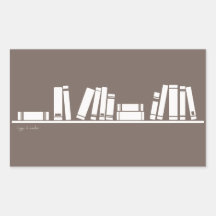 Books lovers! rectangle sticker