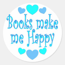 Books Make Me Happy Stickers