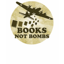 Books not Bombs t-shirts