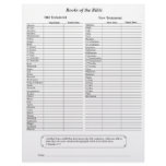 Books of the Bible Page Letterhead Template