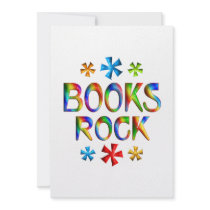 BOOKS ROCK PERSONALIZED INVITE