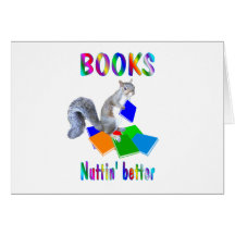 Books Squirrel Cards