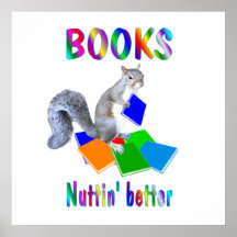 Books Squirrel- Starting at $11.80 Print