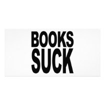Books Suck photo cards