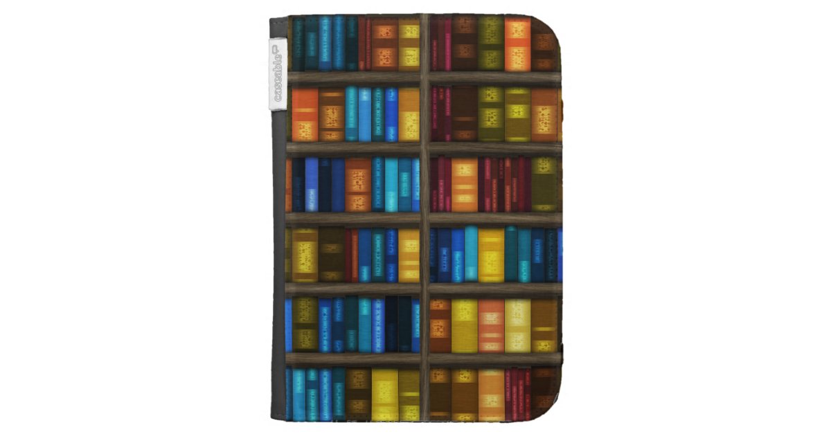 Bookshelves 1 Kindle Case Zazzle