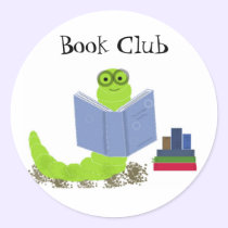 Bookworm Book Club Sticker stickers