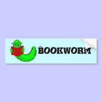 Bookworm Bumper Sticker bumper stickers