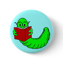 Bookworm Button by SuperDays Bookworm Button