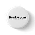 Bookworm Button by Bookishness Bookworm Button