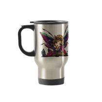 Bookworm Fairy Library Fantasy Art by Hannah Lynn Coffee Mug