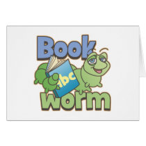 Bookworm Greeting Card cards