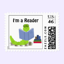 Bookworm - I'm a Reader stamps