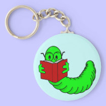 Bookworm  Keychain keychains
