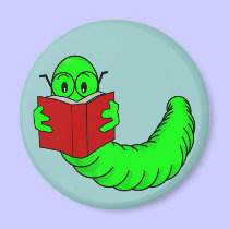 Bookworm Magnet