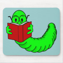 Bookworm Mousepad mousepads