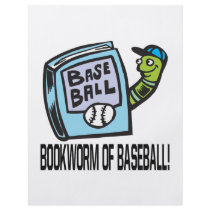 Bookworm Of Baseball Personalized Flyer
