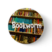 Bookworm Pin buttons by spike28g Bookworm Pin buttons