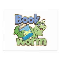 Bookworm Postcard postcards