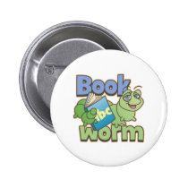 Bookworm Round Button buttons