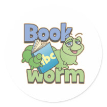 Bookworm Sticker