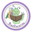 Bookworm stickers by Spice Bookworm stickers