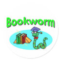 Bookworm Stickers by ontopsell Bookworm Stickers
