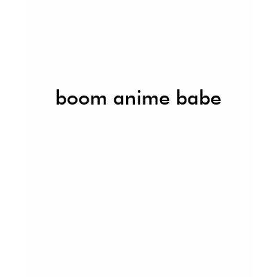 boom anime babe tee shirt by ebaycouture