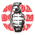 Boom Boom Boom - Red stickers