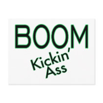 Boom Kickin' Ass postcards