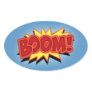 Boom! Oval Sticker