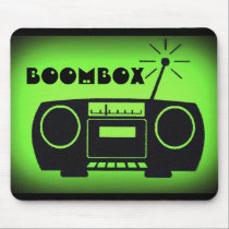Boombox1GRN mousepads