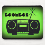 Boombox1GRN Mousepad