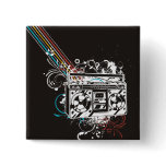 Boombox Boom Box Ghetto Blaster Jambox Pin