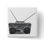 Boombox Ghetto Blaster Jambox Radio Cassette Pin