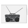 Boombox Ghetto Blaster Jambox Radio Cassette Greeting Cards