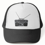 Boombox Ghetto Blaster Jambox Radio Cassette Trucker Hat