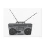 Boombox Ghetto Blaster Jambox Radio Cassette Post Card