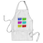 BOOMBOX multi color raver Apron